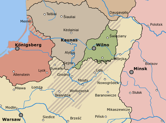 Литва и Польша после Первой мировой войны и похода Желиговского на Вильнюс