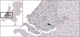 Расположение общины Звейндрехт на карте Нидерландов