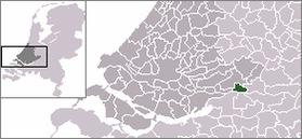 Расположение общины Горинхем на карте Нидерландов
