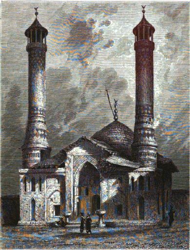 Мечеть в Шуше на картине Верещагина