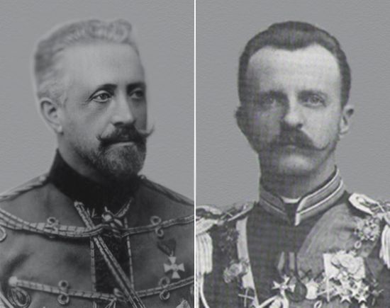 Великие князья Романовы Николай Николаевич (младший) и его брат Петр Николаевич