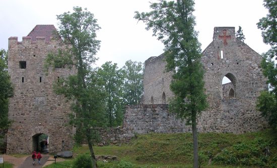Руины орденского замка