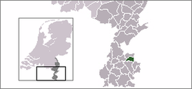 Расположение общины Брюнссюм на карте Нидерландов