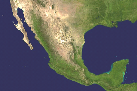 Мексика на снимке из космоса