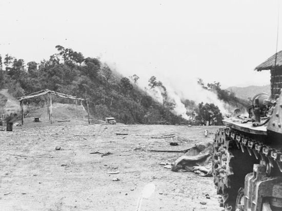 Японская позиция около Кохимы в 1944 году