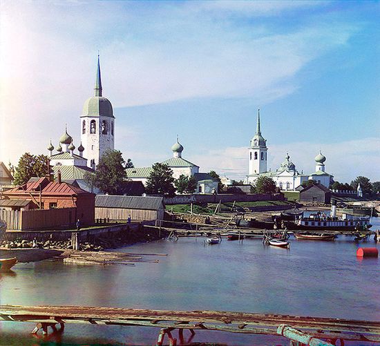 Вид на Новую Ладогу   Фото 1909 года С. М. Прокудина-Горского