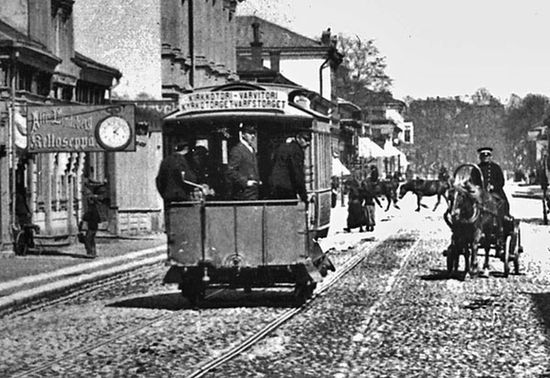 Конный трамвай в Турку, 1890 год