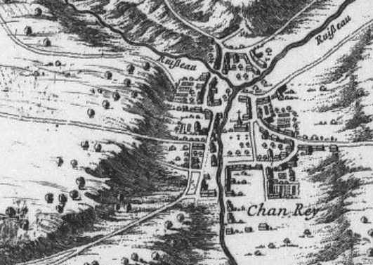 Ксанре на карте 1662 года.