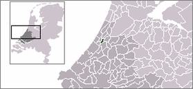 Расположение общины Угсгест на карте Нидерландов