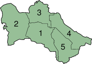 Области Тукменистана