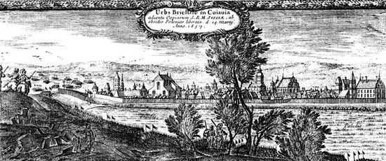 Эрик Дальберг Бжесць-Куявски. Панорама, 1657 год.