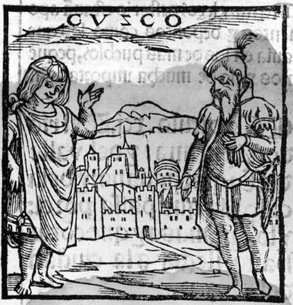 Первое европейское изображение Куско. Педро Сьеса де Леон. Хроника Перу, 1553.