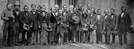 Группа аболиционистов из Оберлина. 1859 год.