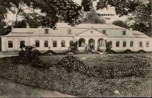 Дворец в Краковце в 1910 г.