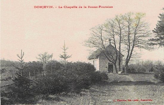 Часовня Бон-Фонтен в первой половине 20 века.
