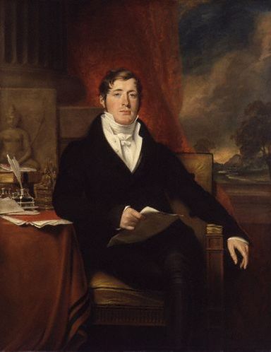 Томас Стэмфорд Раффлз, портрет работы Дж. Ф. Джозефа, 1817 год