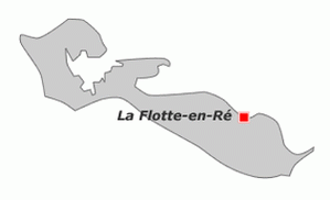 Местоположение коммуны на острове Ре