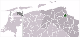 Община Аппингедам на карте Нидерландов