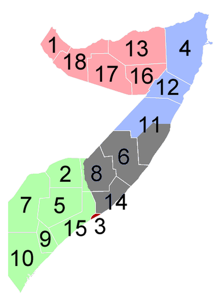 Провинции Сомали