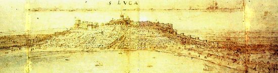 Панорама Санлукара в середине XVI века .