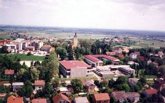 Панорама города Врбовец.