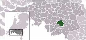 Расположение общины Эйндховен на карте Нидерландов