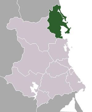 Положение Шонгкау на схеме административного деления провинции Фуйен