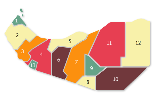 13 регионов Сомалиленда