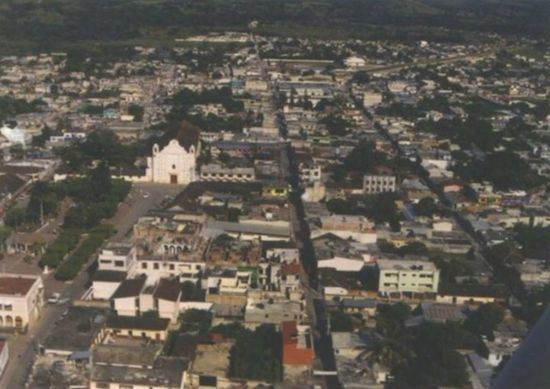 Аэроснимок города