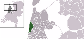 Расположение общины Берген на карте Нидерландов