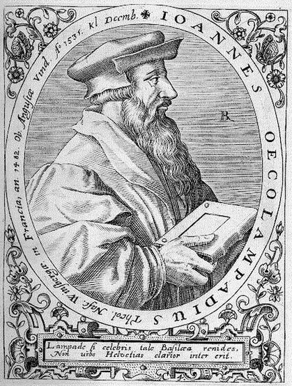 Религиозный реформатор Johannes Oecolampadius