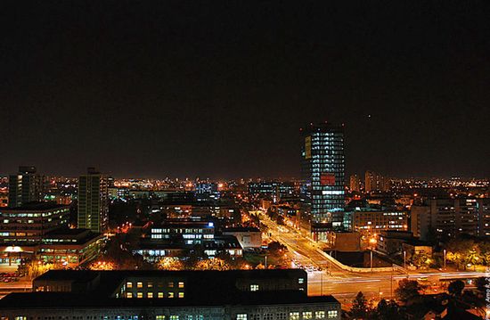 Загреб ночью