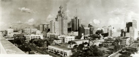 Даунтаун Хьюстона в 1927 году