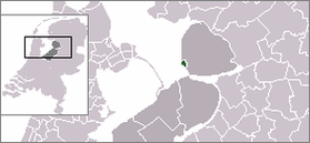 Положение общины Урк на карте Нидерландов