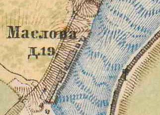 План деревни Маслово. 1885 г.