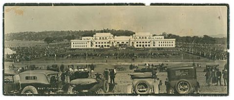 Открытие здания парламента Австралии в мае 1927 года.