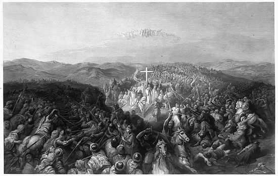 Густав Доре Битва при Ашкелоне 1099