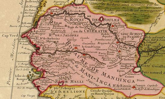Карта региона (1707)