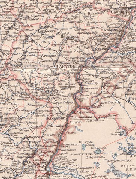 Баланда, на карте 1896 г..