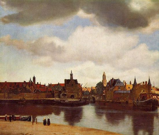 Ян Вермер, «Вид Делфта» (1660—1661), Маурицхейс, Гаага