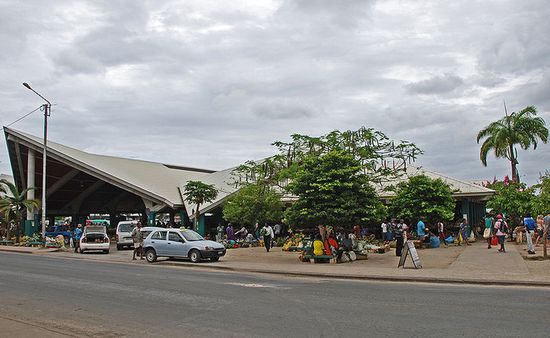 Рынок в городе Порт-Вила