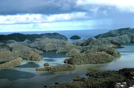 Вид на острова архипелага Палау.