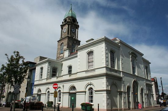 Бывшее здание рынка в Лисберне, сейчас часть музея льняной промышленности Ирландии