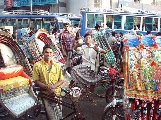 Рикши в Дакке