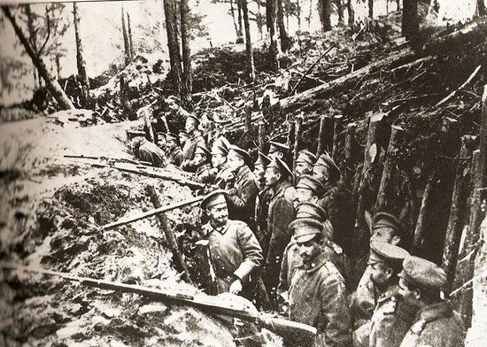 Позиции пехоты Русской армии под Сарыкамышем, 1914 год