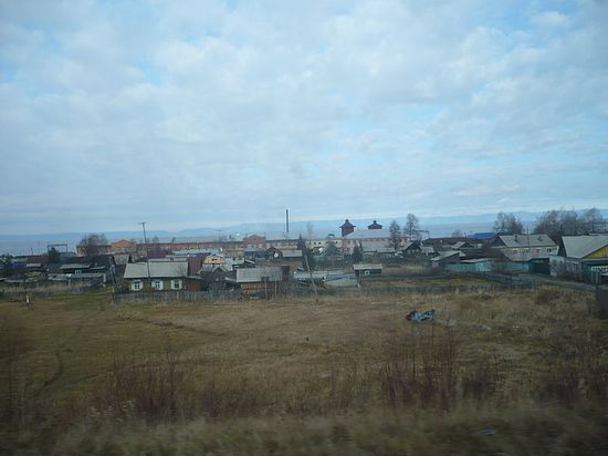 Вид на посёлок с автодороги М55
