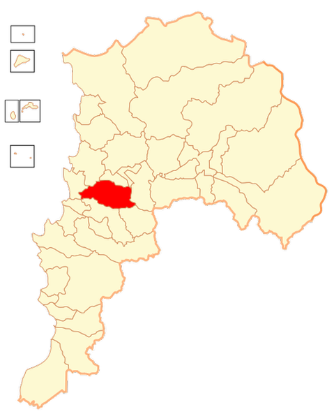 Коммуна Кильота   на карте области Вальпараисо