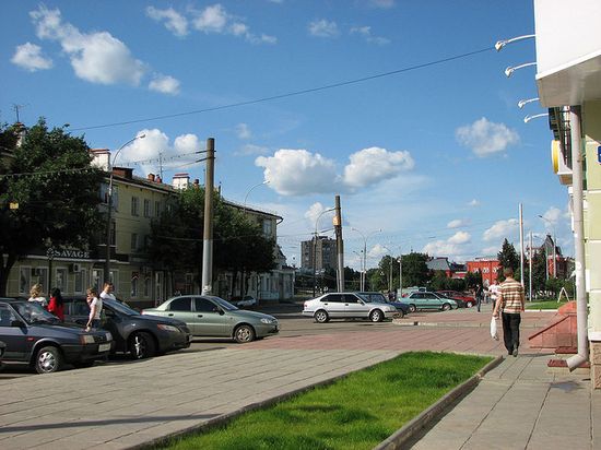 Улица Карачевская в историческом центре города