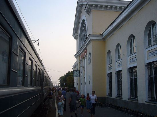 Железнодорожный вокзал станции Поныри.