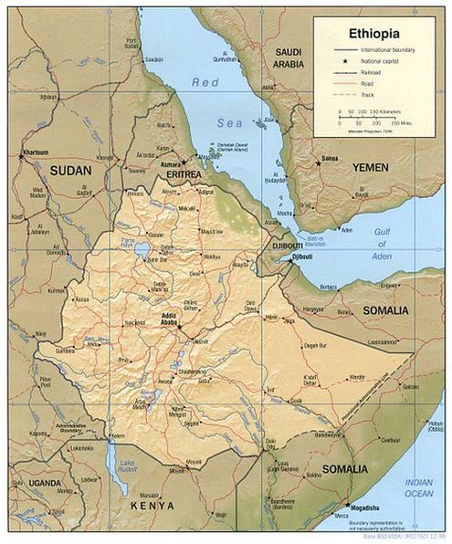 Карта Эфиопии